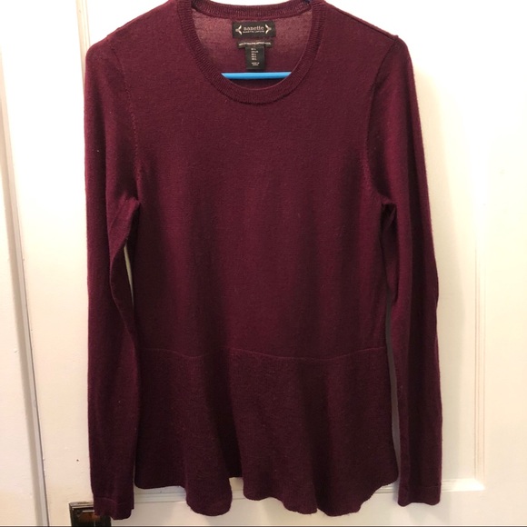 Nanette Lepore Merino peplum sweater - Picture 2 of 5